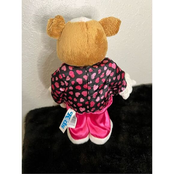 Dog plush Red White from Kids of America  Stuffed Animal Valentines animated - Picture 4 of 5